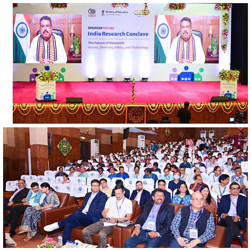 The inaugural address and audience at the Springer Nature India Research Conclave, on the theme 'The Future of Research: Access, Diversity, Ethics, and Technology'.